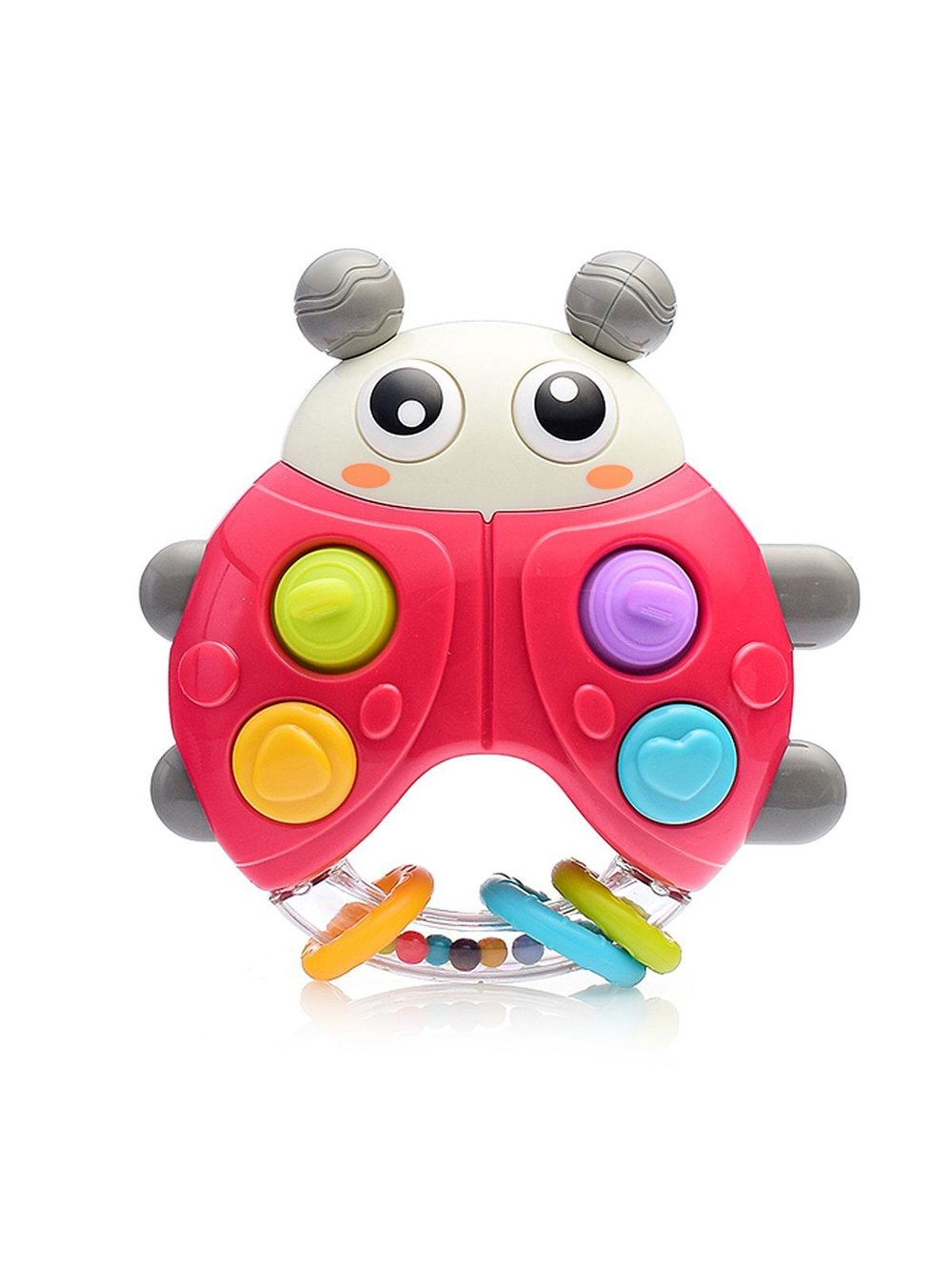 Игрушка развивающая-погремушка Божья коровка (G310)