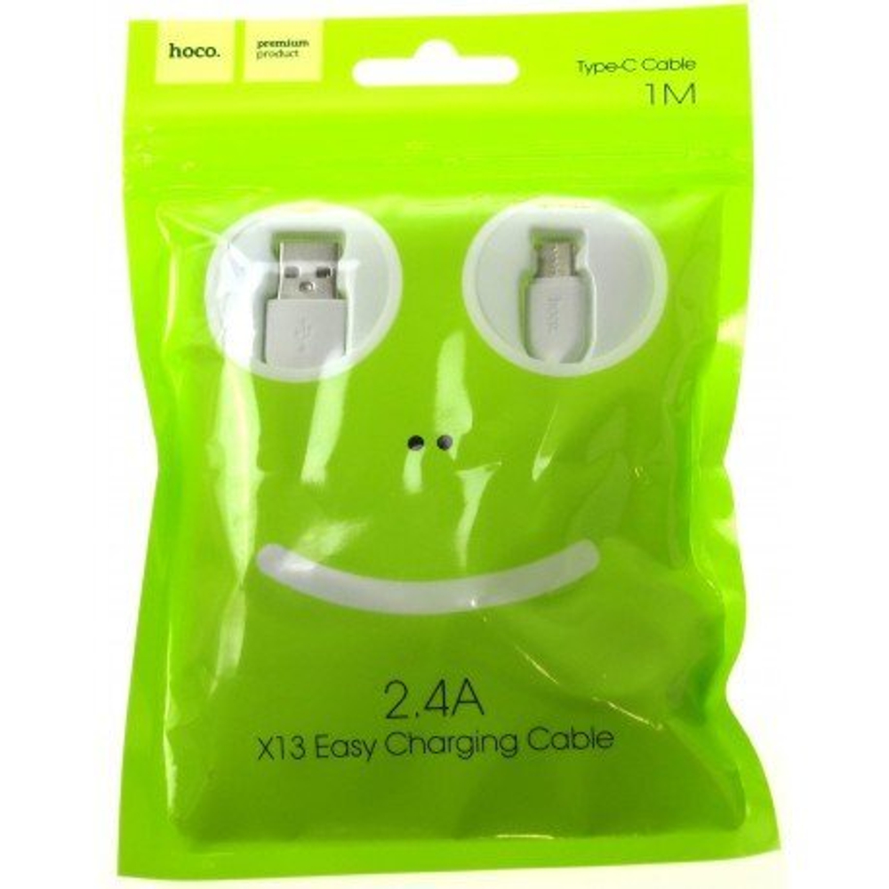 Кабель USB - TypeC HOCO X13 (белый) 1м