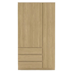 Шкаф распашной Варма Стор 123, 222*123*57 см, скандинавский дуб
