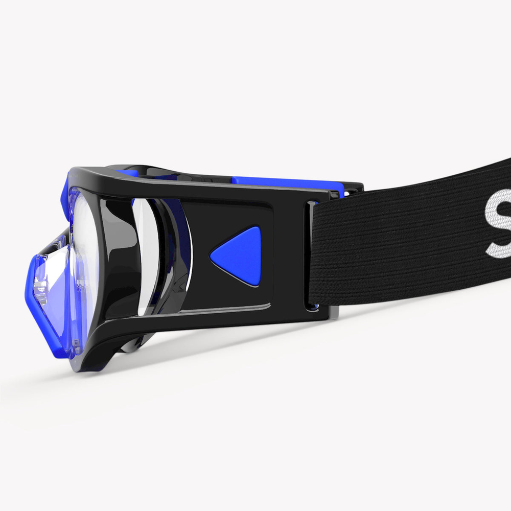 Спортивные очки с диоптриями детские Siols / Indoor Kids / Crystal Black Blue / Medium 10-15 лет