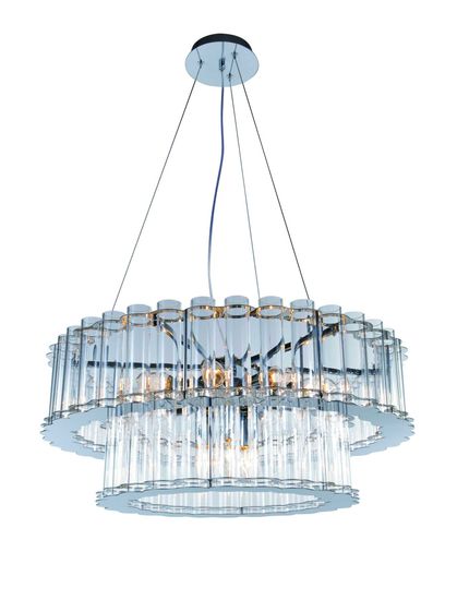 5760R/9+3 CHROME+CLEAR (1) Люстра NW