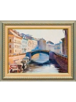 Картина маслом Утренний СПб Леонтьев