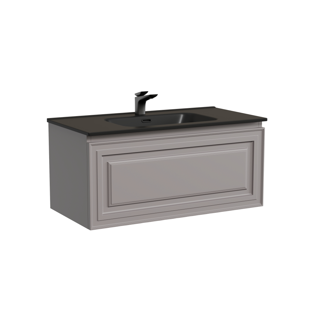 Тумба подвесная Sancos Very 890х445х406, c одним ящиком оснащенным доводчиками, Doha Soft , арт.VR90SM