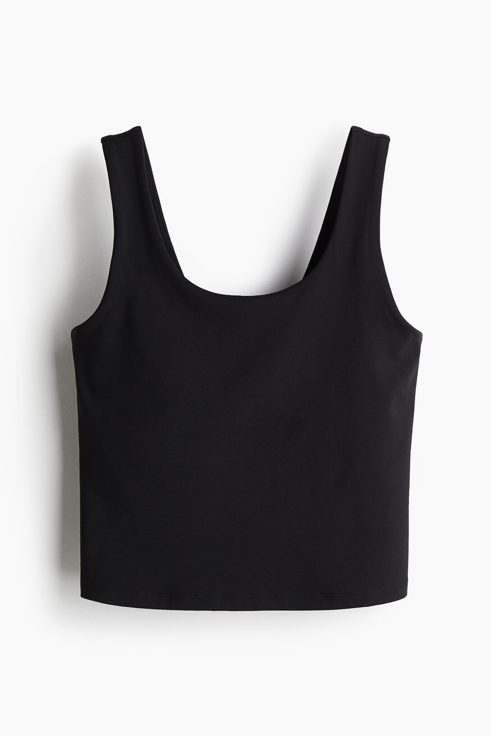 H&M Спортивный топ SoftMove™ со встроенным бюстгальтером, черный