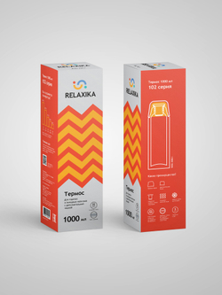 Термос Relaxika 102 (1 литр) в термочехле, стальной