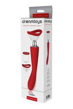 Красный двойной стимулятор Georgia - вибратор и вакуумная помпа (Цвет: красный)