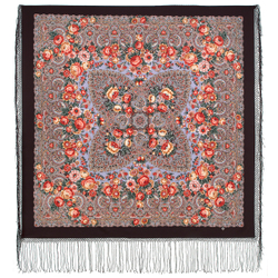 Павловопосадский платок Мчится тройка 1896-17