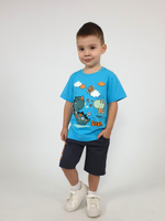 01-137-2 Комплект фуфайка+шорты для мальчика Luneva