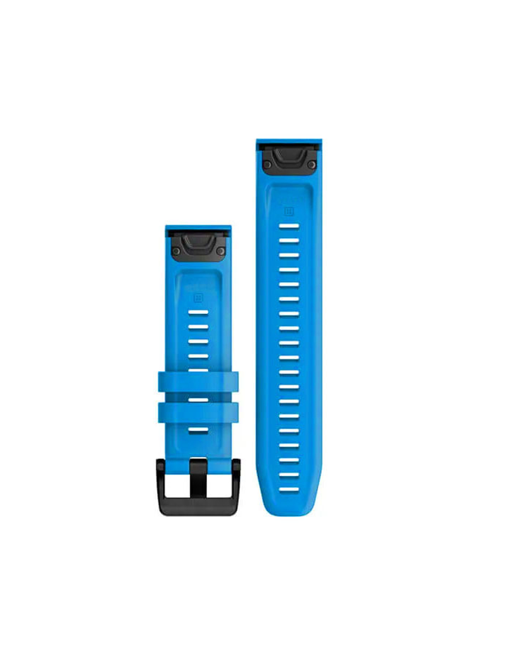 Ремешок для Garmin 22 мм стиль Fenix 7 силиконовый Premium QuickFit (Голубой)