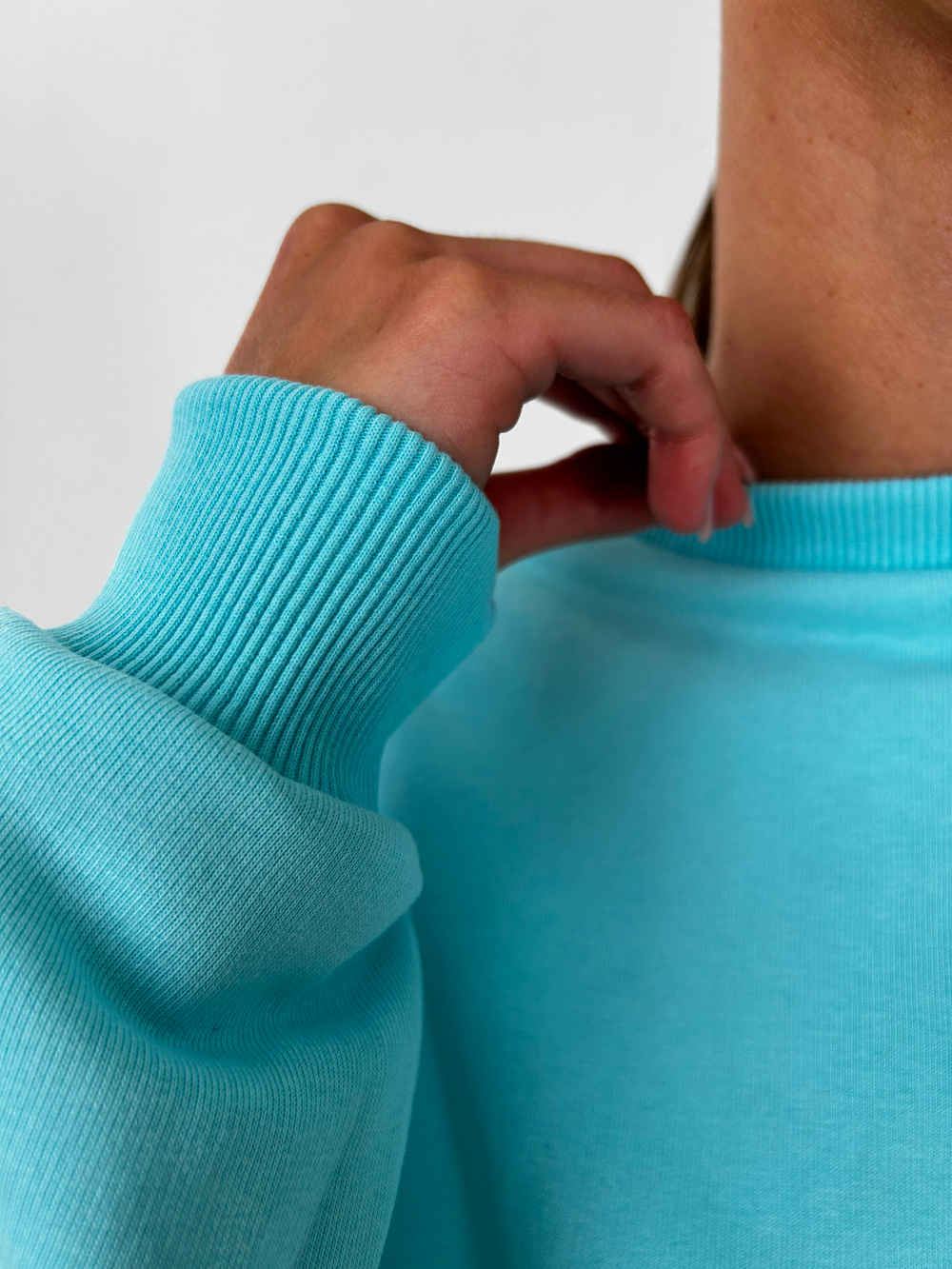 Свитшот женский оверсайз хлопок толстовка с начесом