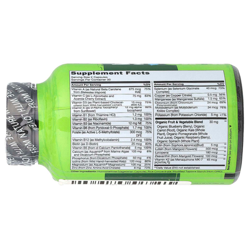 NATURELO, Мультивитамины из цельных продуктов для парней, 60 вегетарианских капсул