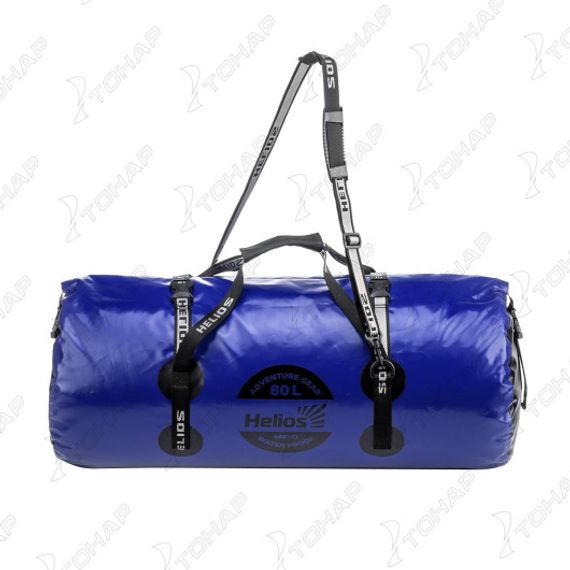 Гермобаул 80 л (ПВХ, синий/черный) (HS-GB-80-BB) Helios