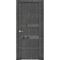 Купить Фото межкомнатной двери экошпон Uberture Uniline Loft 30037/1 Торос графит с зеркалом