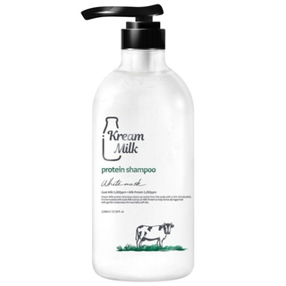 Kream Milk Шампунь для волос с экстрактами молочного протеина, козьего молока и ароматом белого мускуса - Protein Shampoo White Musk ,1100мл