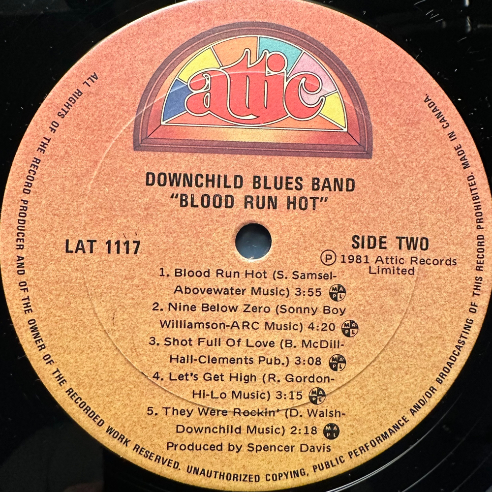 Downchild With Spencer Davis - Blood Run Hot (Канада 1981г.)