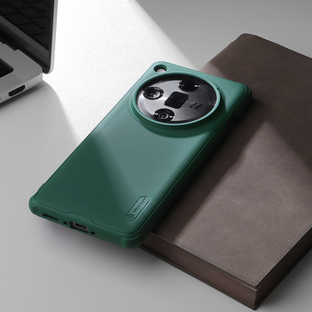 Чехол усиленный зеленого цвета (Deep Green) от Nillkin для OPPO Find X7 Ultra, серия Super Frosted Shield Pro