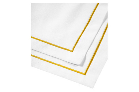 Набор салфеток подстановочных 2шт 35х50см Mix&Match Home Classic бело-золотой