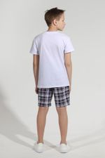 Шорты для мальчика Штурман-1 Виотекс КЛЕТКА СЕРАЯ