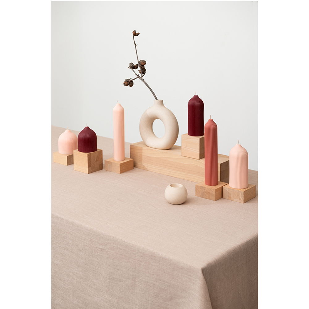 Скатерть из стираного льна бежевого цвета из коллекции essential, 170х170 см