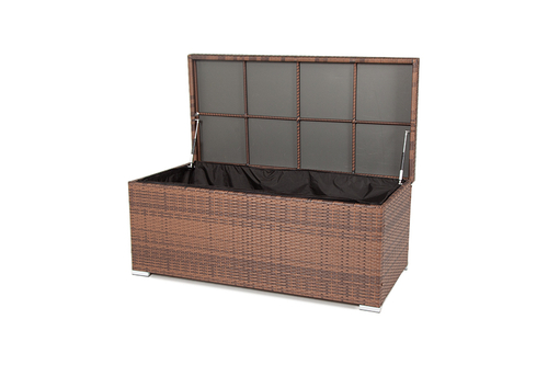 "Порту" сундук водонепроницаемый из искусственного ротанга, цвет коричневый