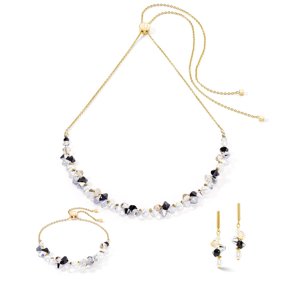 Колье Coeur de Lion Black-Crystal 1124/10-1318
