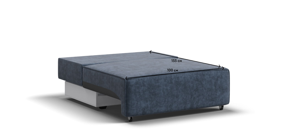 Босс Софт Модуль спальное место Велюр Роял синий