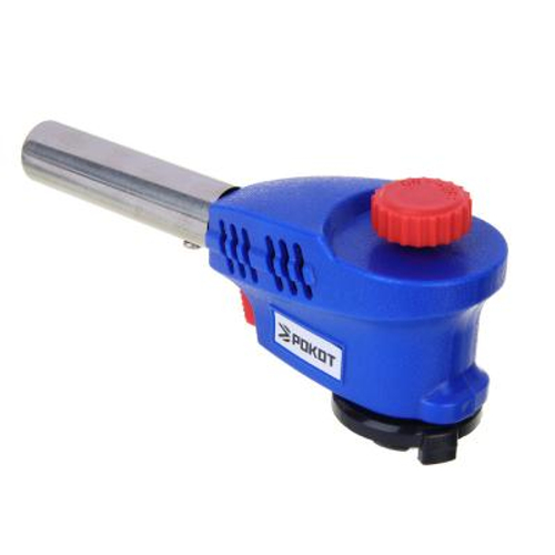 Горелка газовая с пьезоподжигом Рокот широкое сопло 15,3*4,5*7см (80шт/кор)