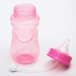 4770838 Бутылочка для кормления, широкое горло, от 6 мес., 300 мл., цвет розовый