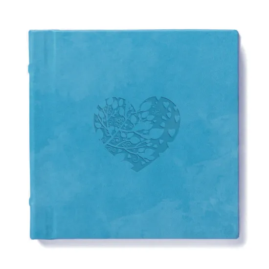 20х20 фотокнига, эко-кожа под нубук "Aqua"