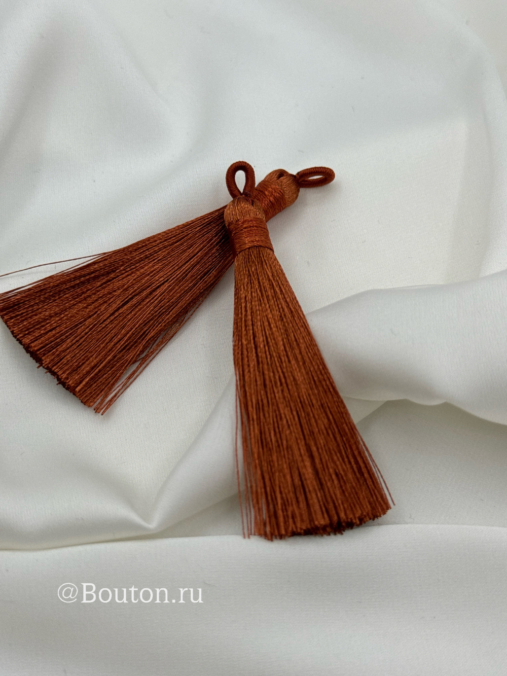 Кисточка для штор коричневая 8 см