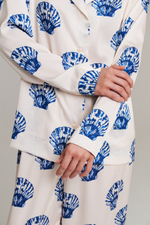 Пижамная блуза из шелка