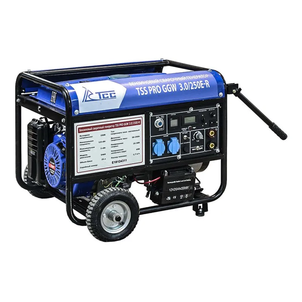 ТСС PRO GGW 3.0/250E-R бензиновый сварочный генератор 022832