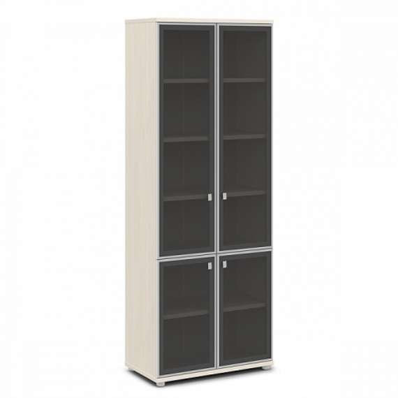 Шкаф со стеклом в алюминиевом профиле высокий 820х440х2195 V-612