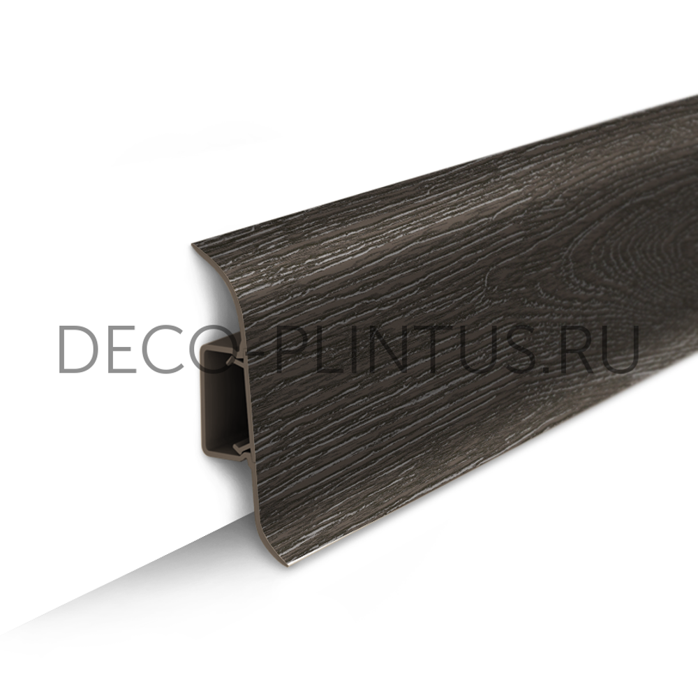 Плинтус напольный Идеал Классик 55 мм, 303 Венге темный (IDEAL Classic 55мм, 2.2м,)