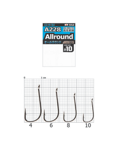 Крючки Cobra Pro AIIROUND серии A228 размер 006 (5упк.по 7шт.)