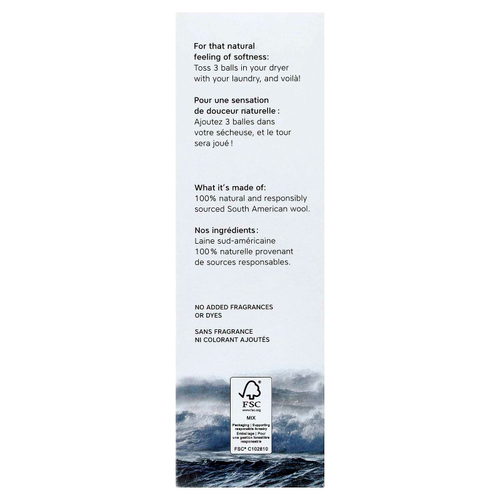 The Unscented Company, Шарики для сушки, 3 шарика, 115 г (4,05 унции)