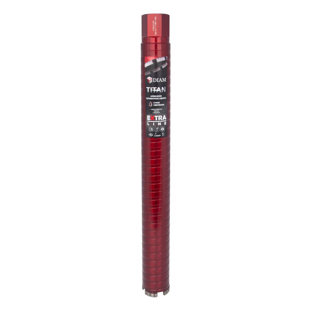Алмазное сегментное сверло DIAM EXTRA LINE 52/450мм TITAN HIT (сухое сверление) 313031