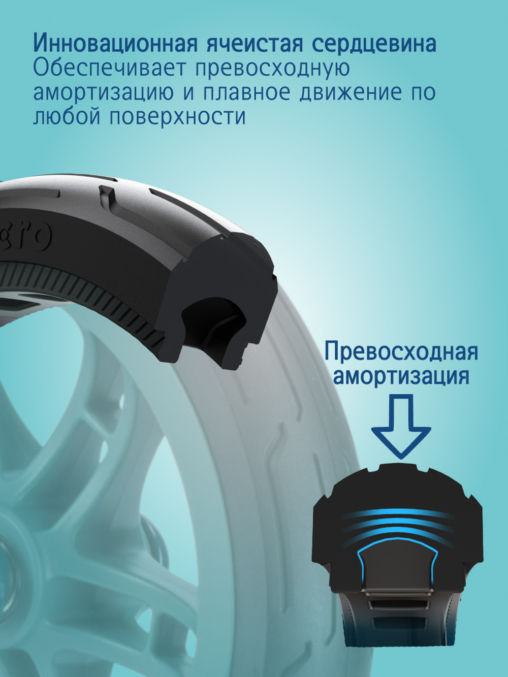 Самокат Micro Classic NanoGrid, серый