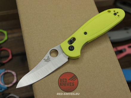 Нож Benchmade 555 Griptilian Mini - салатоый нейлон, клинок стоунвош