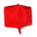 Agura Шар 3D Куб  фольга  26" / 65 см  красный (Agura) (БГ-50)