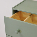 Dipriz Комод Раст 3 ящика из сосны, с органайзерами для вещей и игрушек, 62х30х68, эвкалипт