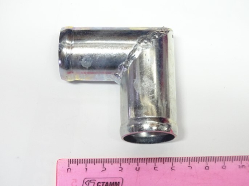 Трубка соединитель для патрубков уголок 90.32x32 L= 60x60 (металл) (CARUM)