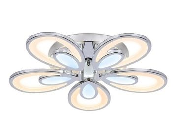 Потолочный светодиодный светильник с пультом FA469/5 CH 110W хром (ПДУ РАДИО 2.4) Acrylic Ambrella