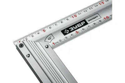 Жесткий столярный угольник ЗУБР 400 мм 34392-40