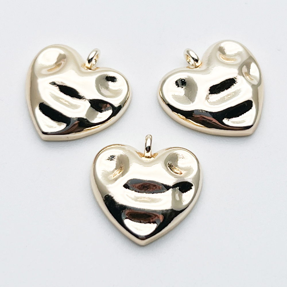 Подвеска Сердце, цвет золото, размер 15*15 мм, цена за 1 шт