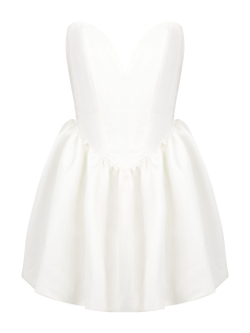 Платье мини Baby doll, белый