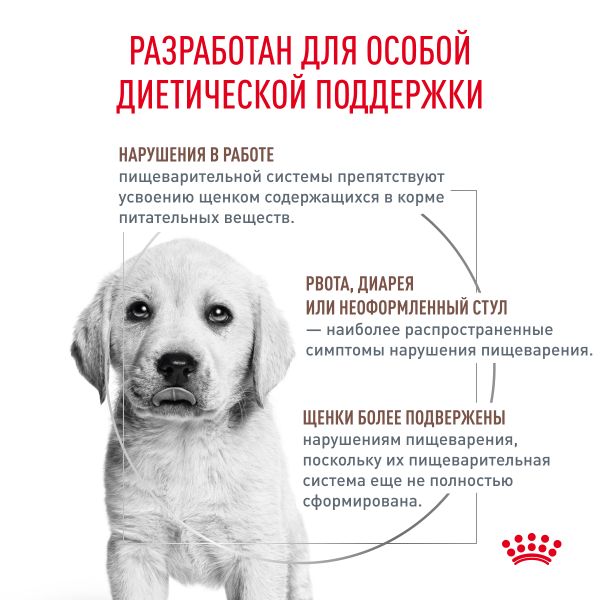 Уценка! Срок 08.06.26/ Сухой корм Royal Canin Gastrointestinal Puppy для щенков при расстройствах пищеварения