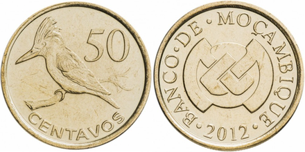 Мозамбик 50 сентаво, 2006 - 2012 Зимородок XF