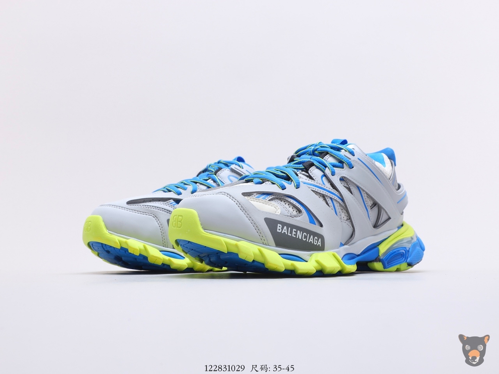 Кроссовки Track Trainers Grey/Blue/Green