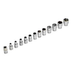 Набор торцевых головок, трещотка 120 зубьев, 1/4", CrV, 36 предметов Gross